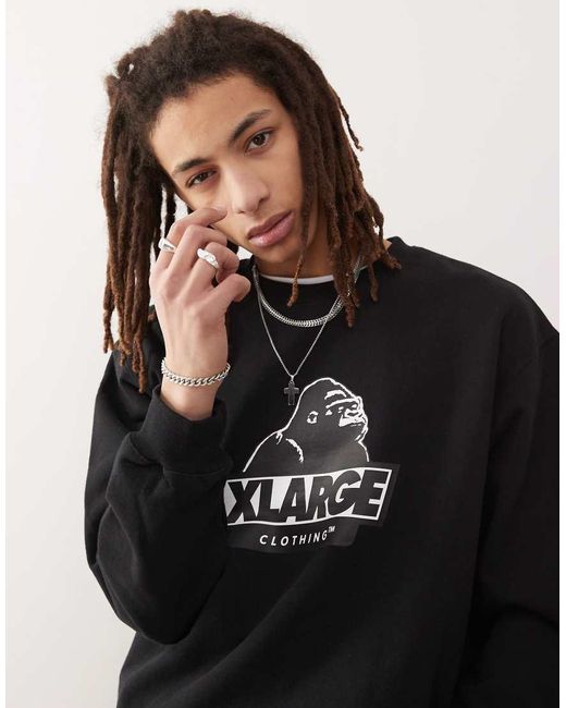Xlarge Sweatshirt Met Schuin Og-Logo in het Black voor heren