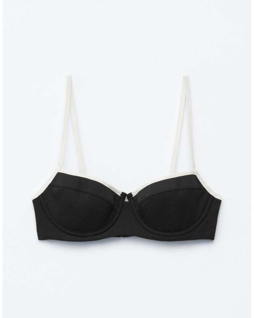 & Other Stories Black Mix And Match Underwire Cup Bikini Top