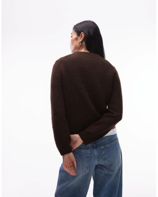 ARKET Black Alpaca And Wool Cardigan With Front Pockets