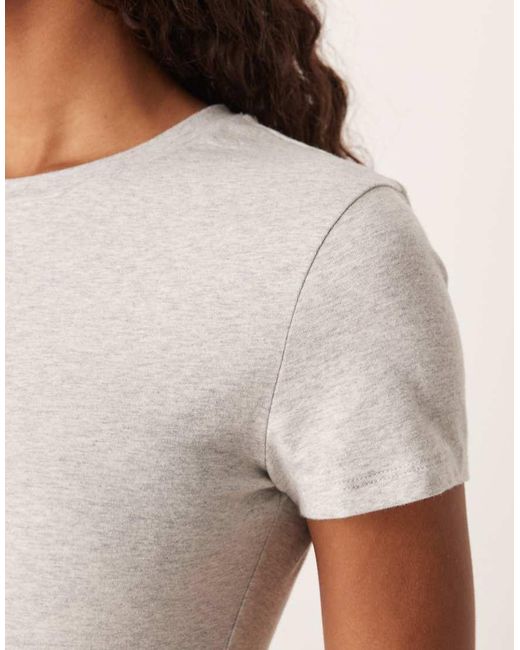 Abercrombie & Fitch White Seamless Short Sleeve T-shirt
