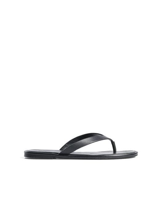 NA-KD Black Flat Flip-Flop Sandals