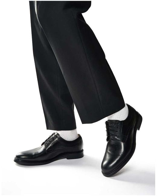 Base London Black Drake Waxy Shoe for men