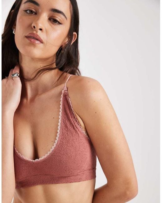 Free People Orange Sweet Point Seamless Bralette