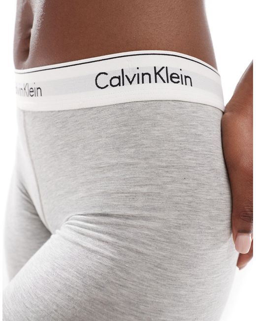 Modern cotton - boxer grigi di Calvin Klein in White