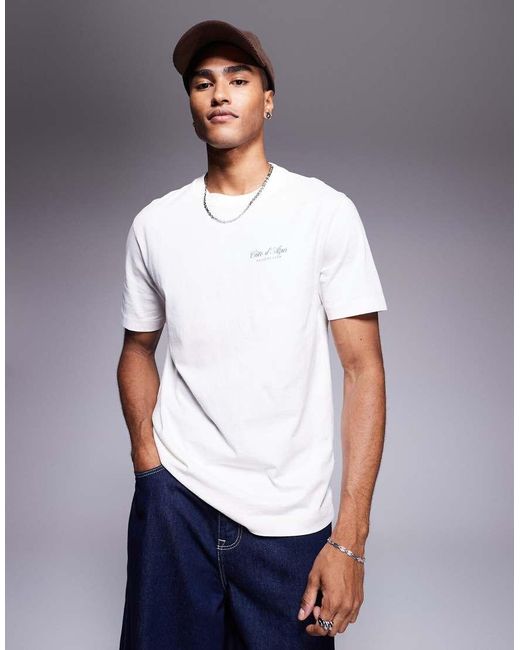 Camiseta Blanca Clásica Con Estampado Trasero De Tenis De Abercrombie & Fitch de hombre de color Blue