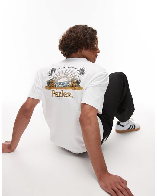 Parlez – occasus – t-shirt in White für Herren