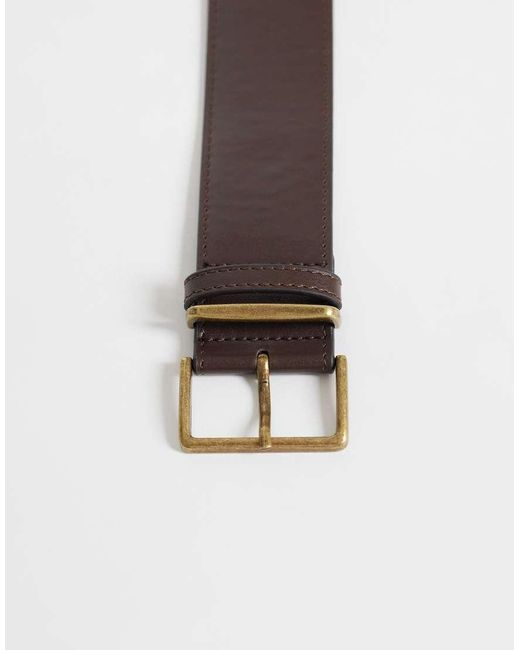 ASOS Gray Waist And Hip Wide Square Buckle Belt