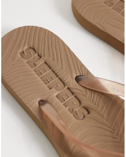 Sleeper Natural Tapered Flip Flops