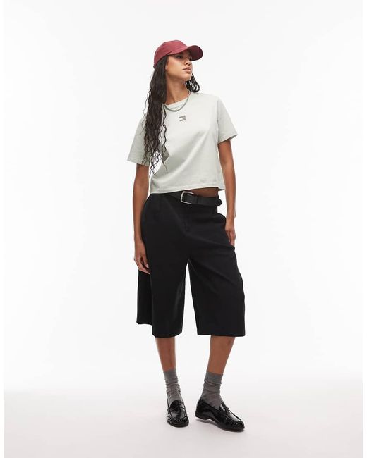 Tommy Hilfiger T-Shirt Met Badge Op De Voorkant in het White