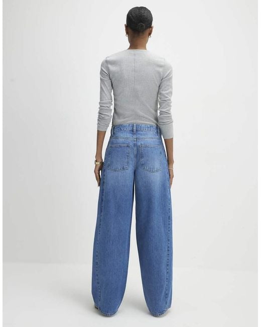 River Island Blue Drawstring Balloon Leg Jeans