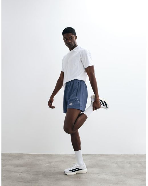 Adidas Originals Blue Adidas Training Tech Shorts for men