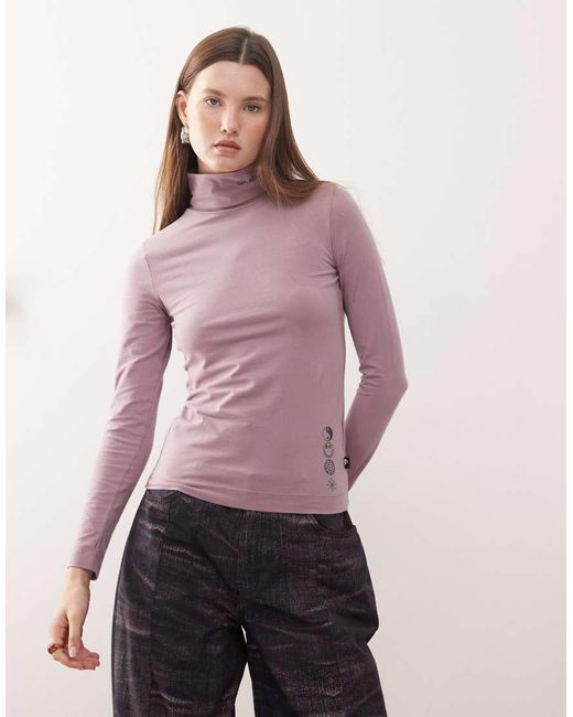 Quiksilver Pink Saujana Long Sleeve T-Shirt