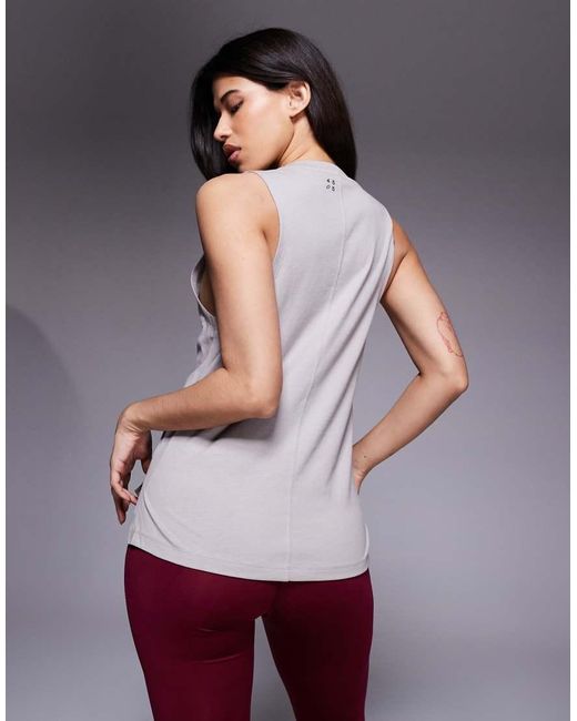 4505 Purple Icon Cotton Drop Armhole Vest With Quick Dry Finish