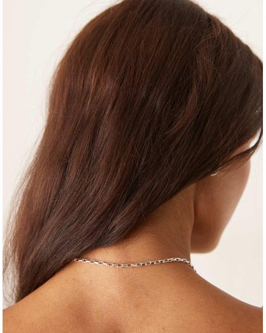 ASOS Korte Ketting Met Hart En T-Staafje in het Brown