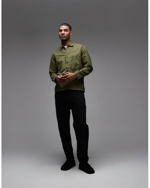 Tommy Hilfiger Green Chore Jacket for men
