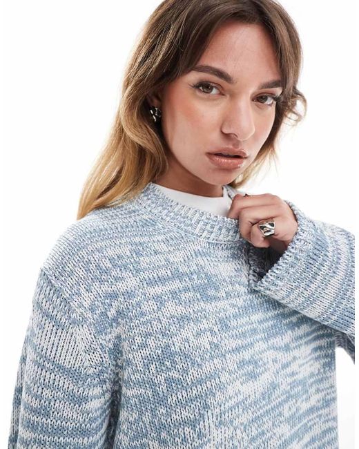 Maglione Girocollo Oversize di ASOS in Blue