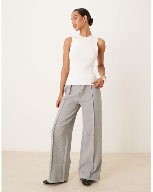 Top sans manches en maille à col montant Mango en coloris White