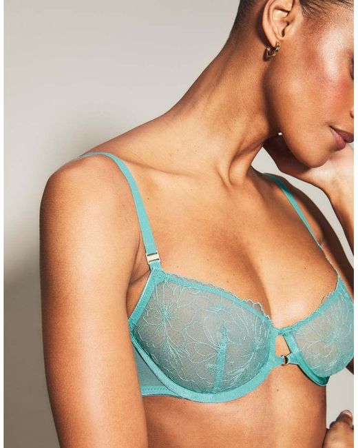 KBX Blue Knickerbox Darcie Non Padded Balcony Bra