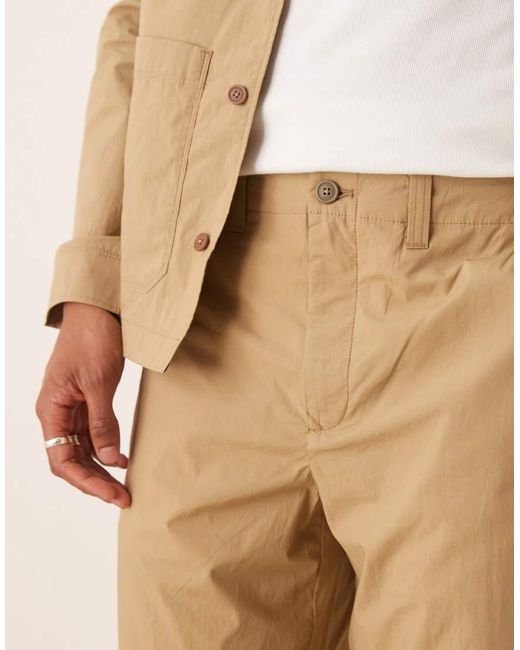 Pantalones De Pernera Recta Y Talle Holgado De (Parte De Un Conjunto)-Neutro Mango de hombre de color Natural