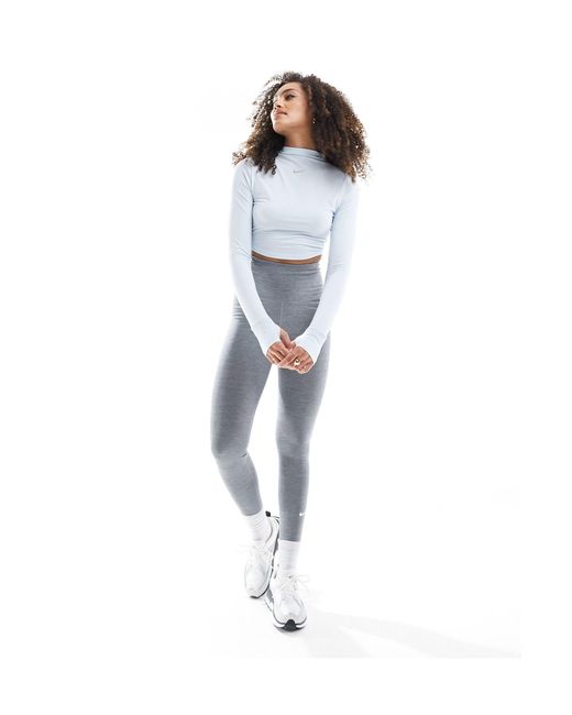 Nike White – one luxe essential+ – kurzes oberteil