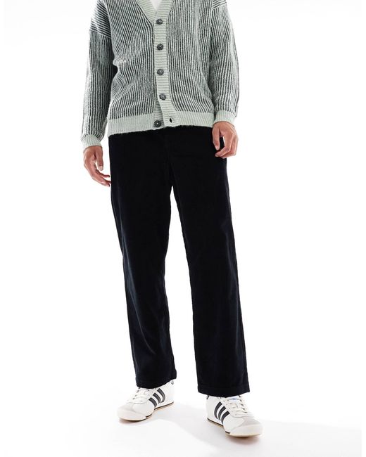 Pantalon à enfiler coupe fuselée oversize en velours côtelé ASOS pour homme en coloris Gray