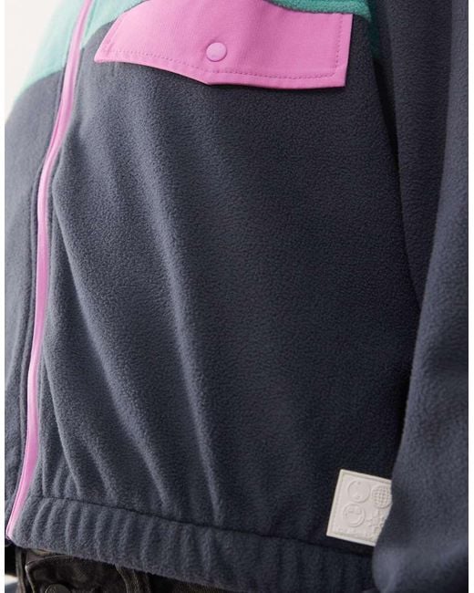 Quiksilver Blue Kedai Full Zip Polar Fleece