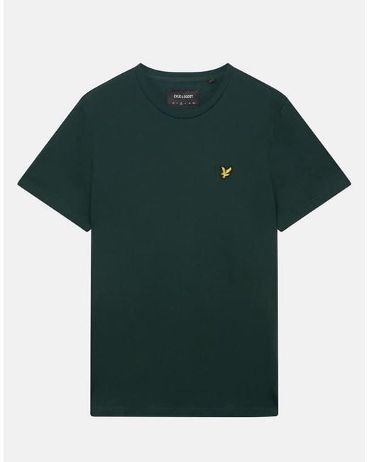 Lyle & Scott Green Ss T-Shirts Plain T-Shirt for men