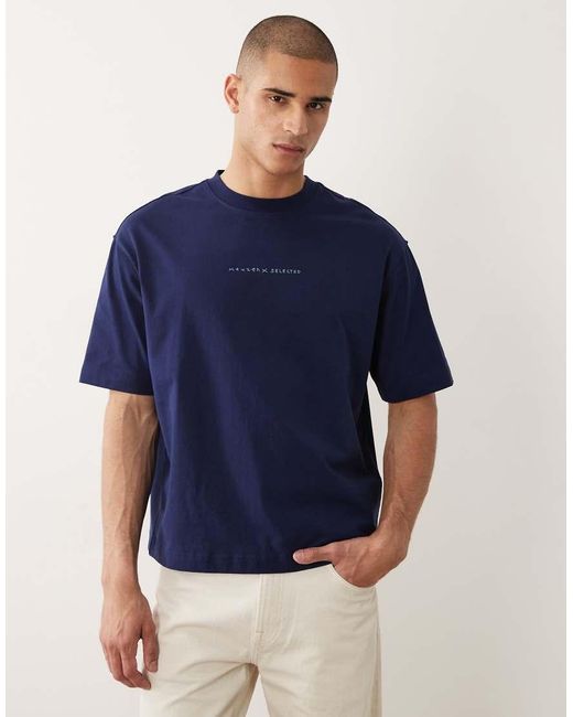 X Mduzeh SELECTED de hombre de color Blue