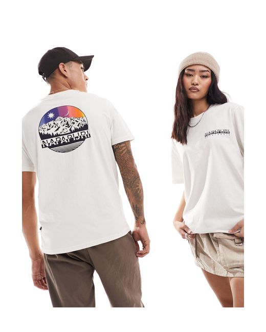 Napapijri White Lahni Unisex T-shirt