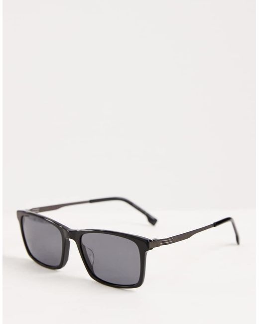 Boss Sunglasses Black Boss Square Sunglasses for men