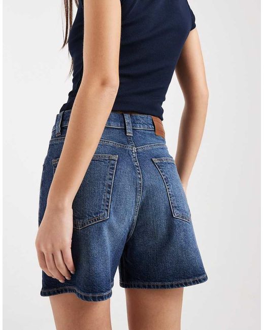 Tommy Hilfiger Blue Denim Mom Shorts