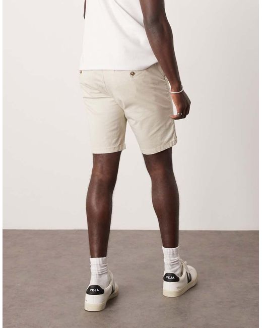 SELECTED Natural Slim Chino Short for men