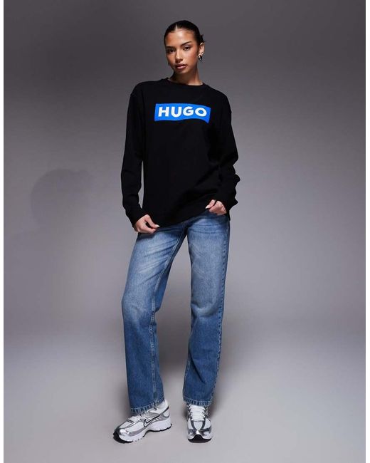 HUGO Gray Classic Crew Sweats