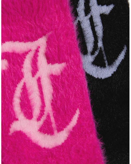 Juicy Couture Pink Fluffy Socks