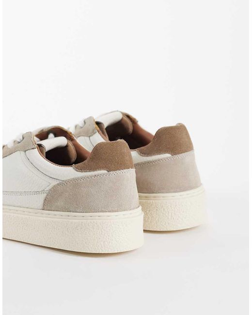 ASOS Natural Panelled Trainers for men