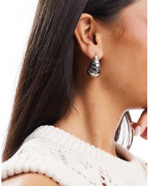 ALDO Metallic Stacie Cutout Teardrop Earrings