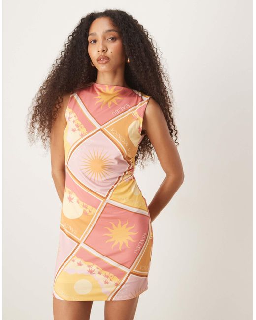 ASOS Orange – ärmelloses minikleid