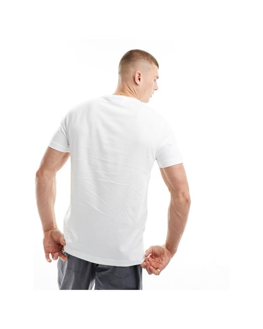 T-shirt acceso con logo di Calvin Klein in White da Uomo