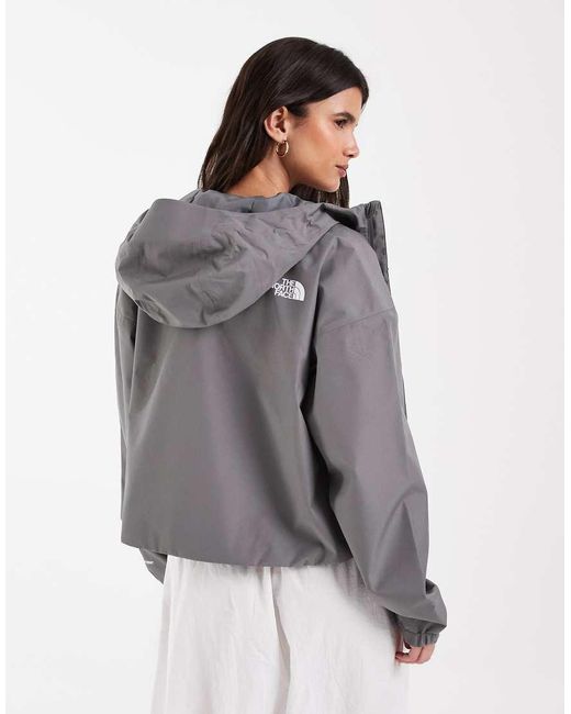 The North Face Gray Quest Dryvent Mono Cropped Jacket