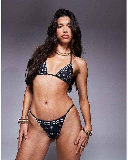 ASOS Black Billie Triangle Bikini Top
