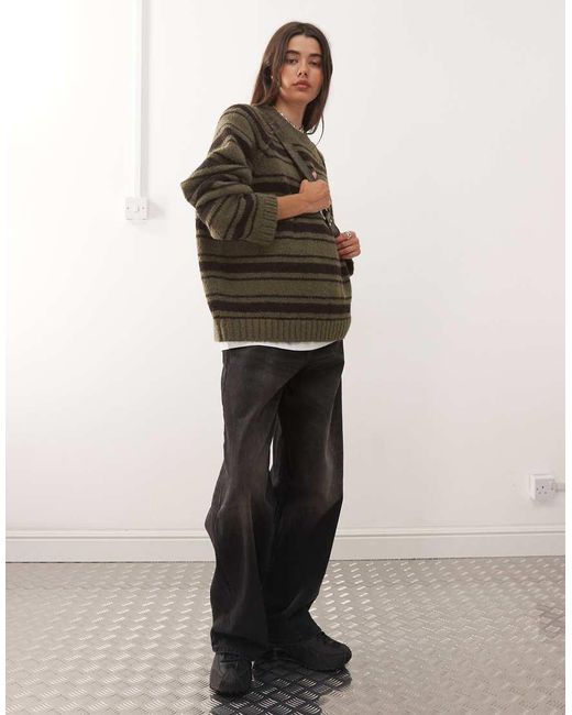 Weekday Brown Oversized Jumper
