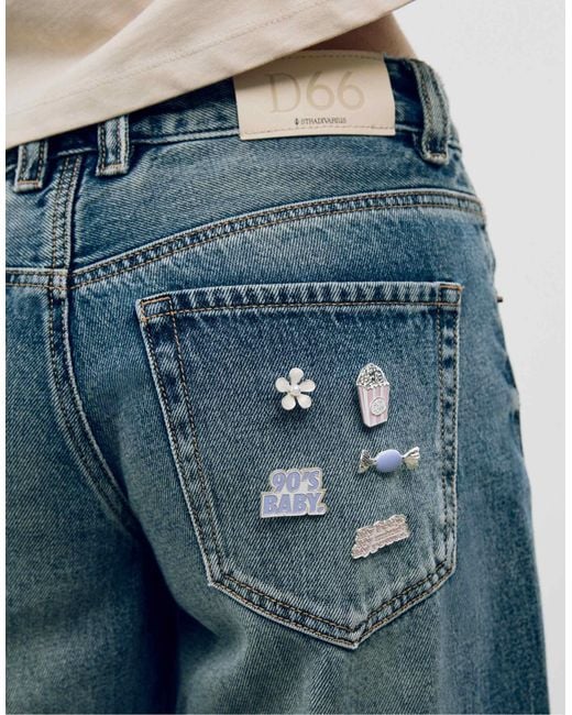 Stradivarius Blue – 5er-set kontrastierende anstecker