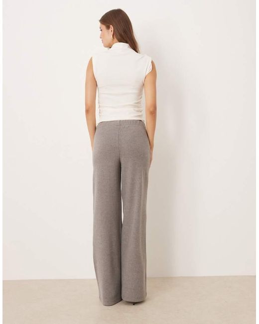 ASOS Natural Super Soft Wide Leg Pants