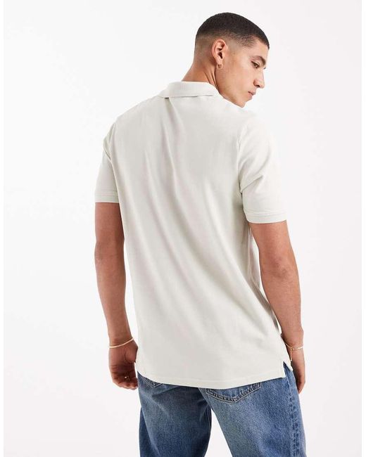 Lyle & Scott White Ss Polo Shirts Superfine Polo Shirt for men