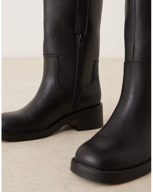 ASOS Black Conan Pull On Chunky Boots