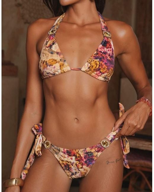 Moda Minx Brown Amour Triangle Top