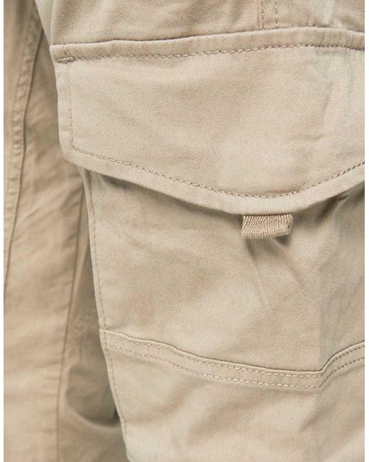 Jack & Jones Natural Paul Jersey Tapered Cargo Pant for men
