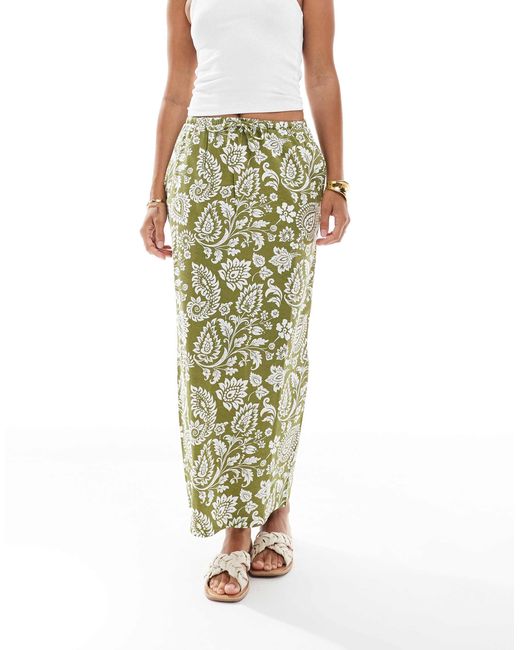 Threadbare Green – maxirock aus jersey