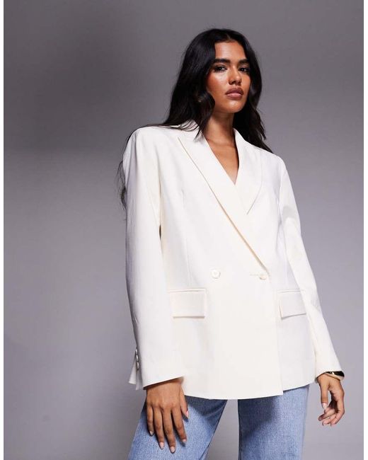 ASOS Blue Double Breasted Blazer
