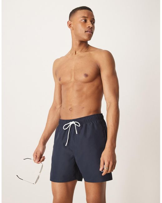 Calvin Klein Blue Drawstring Logo Swim Shorts for men